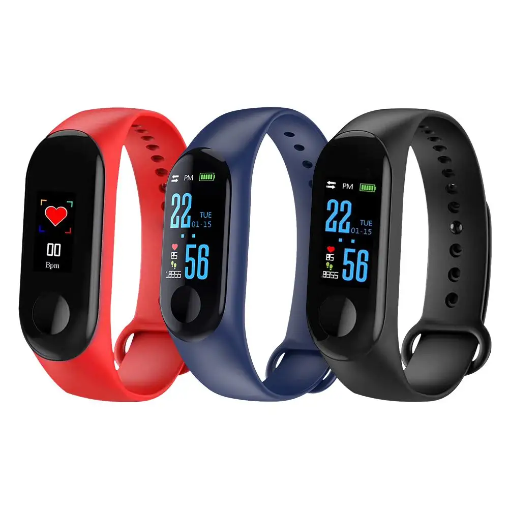 M3 Plus Smart Wristband Bracelet With Color Screen Band Heart Rate Activity Fitorts Android IOS | Электроника