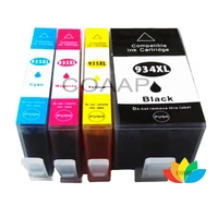 4x compatible ink cartridges for hp 934xl 935xl for hp officejet 6812 6830 6815 6835 6230 e all in one printer
