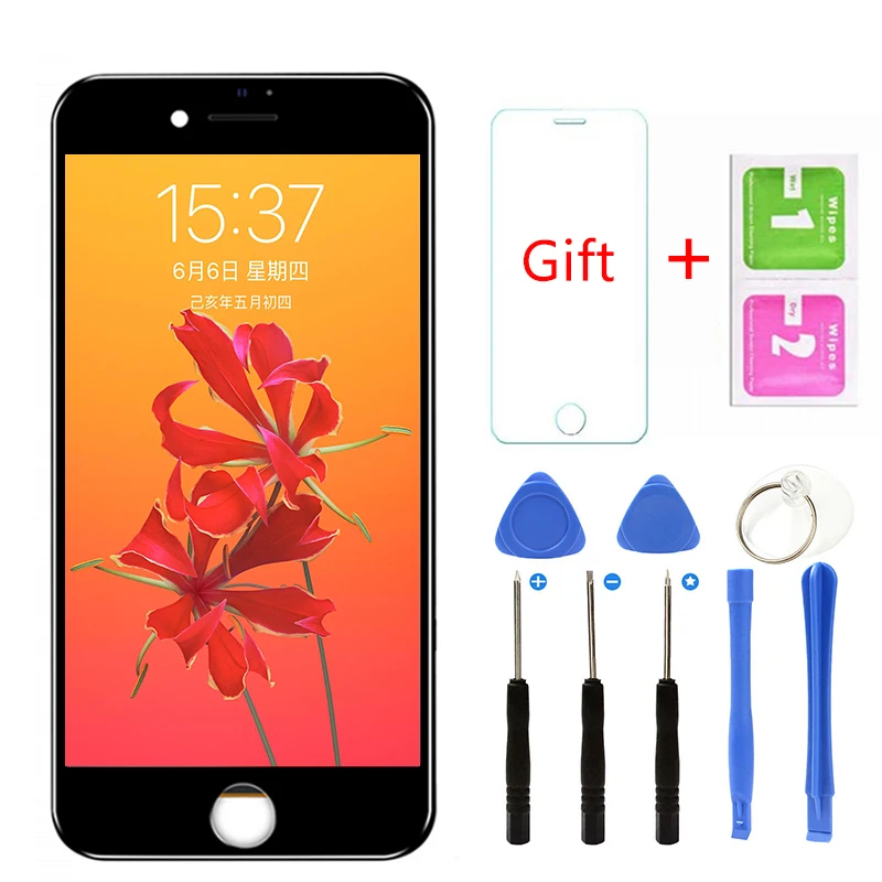 100% Оригинальный качественный ЖК дисплей для iPhone 8 A1863 A1905 AA6 с сенсорным экраном и