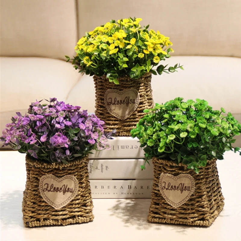 Искусственные цветы из гиацинта эмалирующий бонсай искусственные зеленые