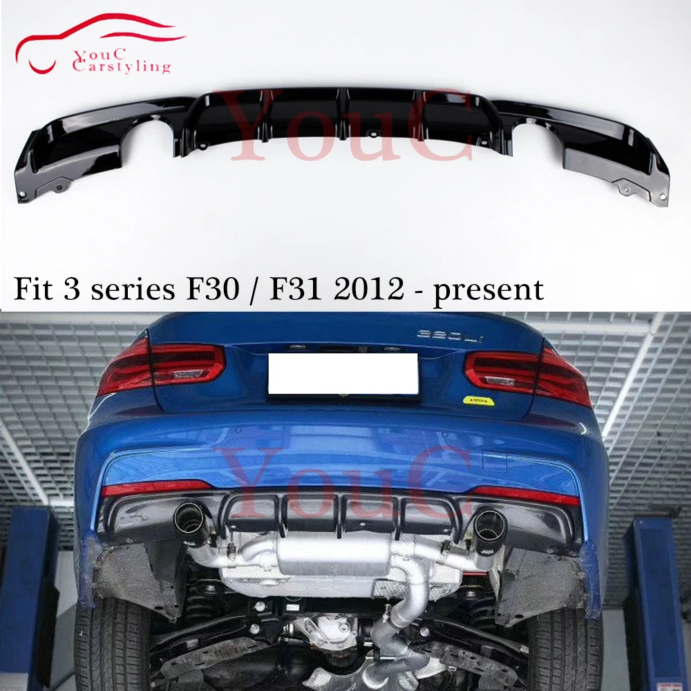 F30 ABS пластиковый задний диффузор бампер для губ разветвитель BMW 3 серии 320i 328i 330i 350i