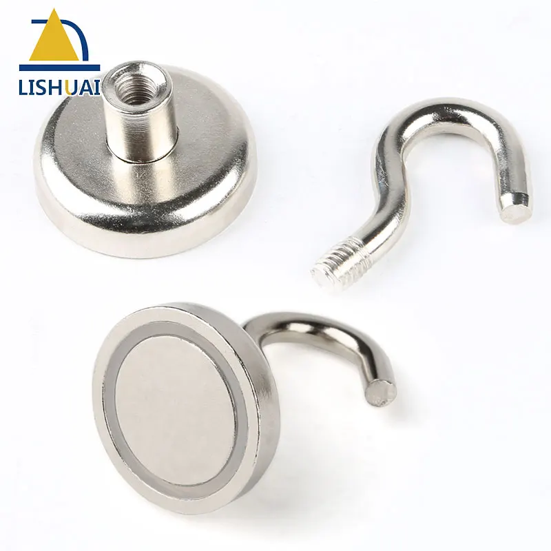 Сильный Круглый Магнитный крючок LISHUAI 1 шт. D60/сверхмощная неодимовая магнитная