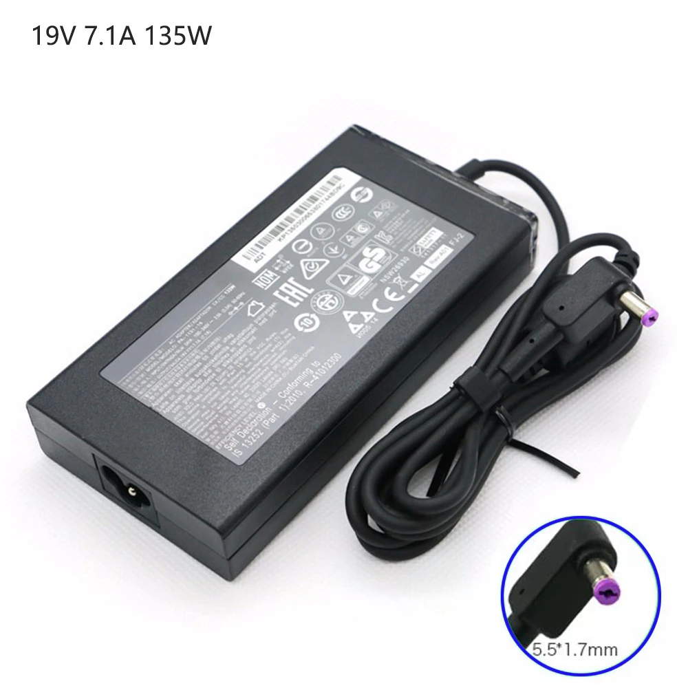 Адаптер для ноутбука Acer Aspire V17 Nitro VN7 792G 59CL T PA 1131 16 135*5 5 мм 19 в 1 7 А Вт|Адаптеры
