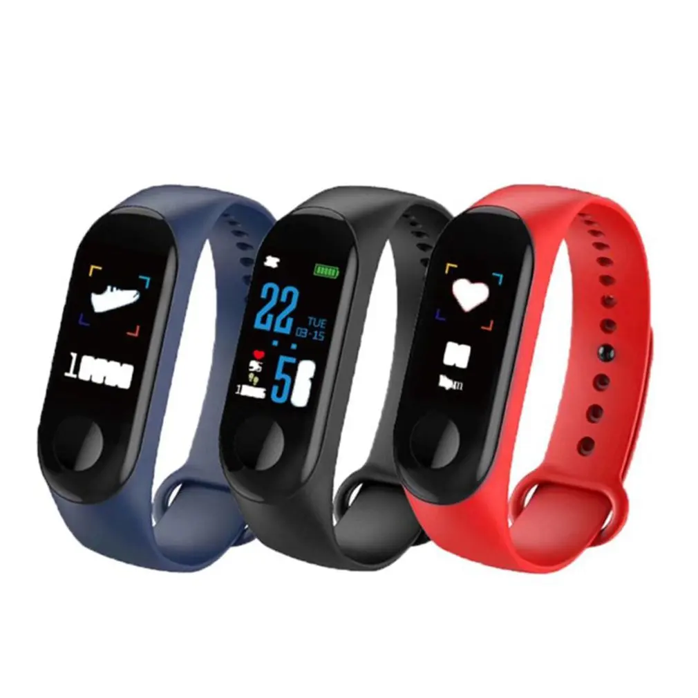 M3S Fitness Bracelet Smart Watches Color-screen Daily Waterproof Blood Pressure Oxygen Monitor Sports Heart Rate Smartband | Электроника
