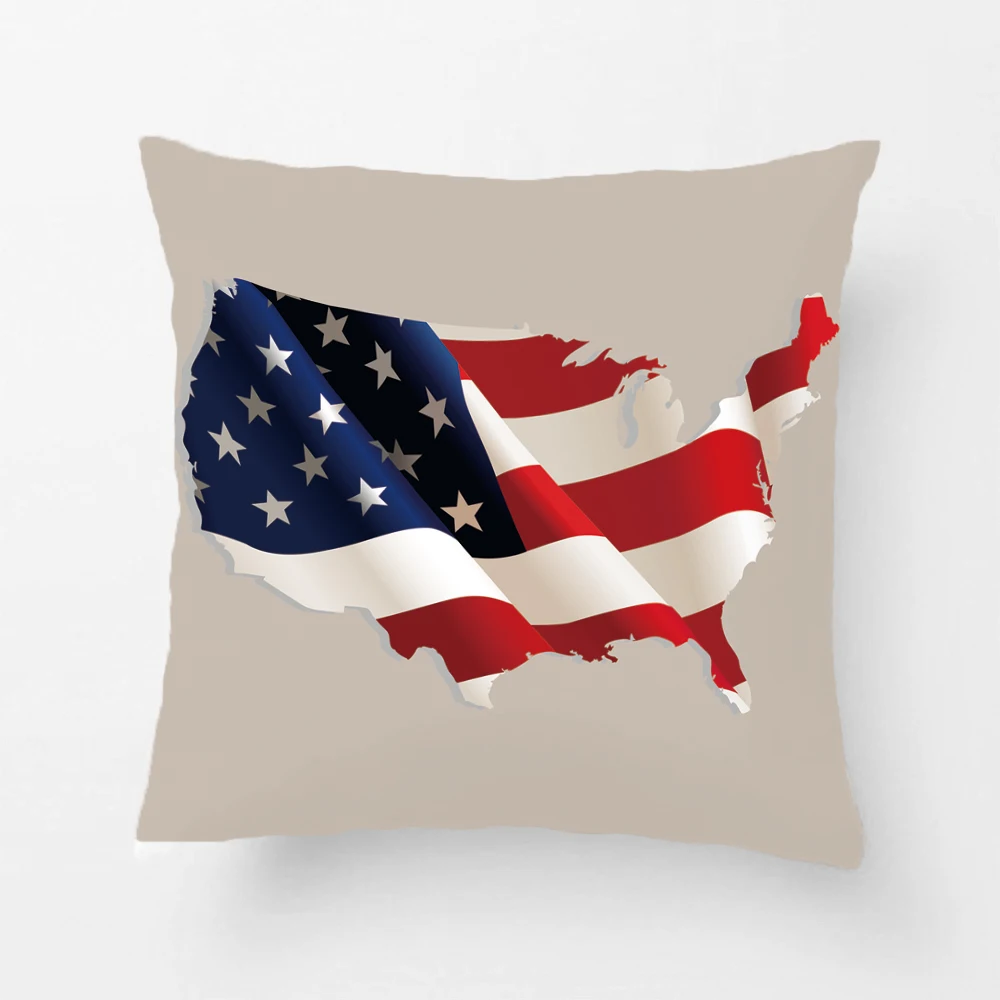 Novelty The Map Of US Throw Pillow Case Decorative Cushion Cover Perfect Gift By Lvsure For Car Sofa Seat