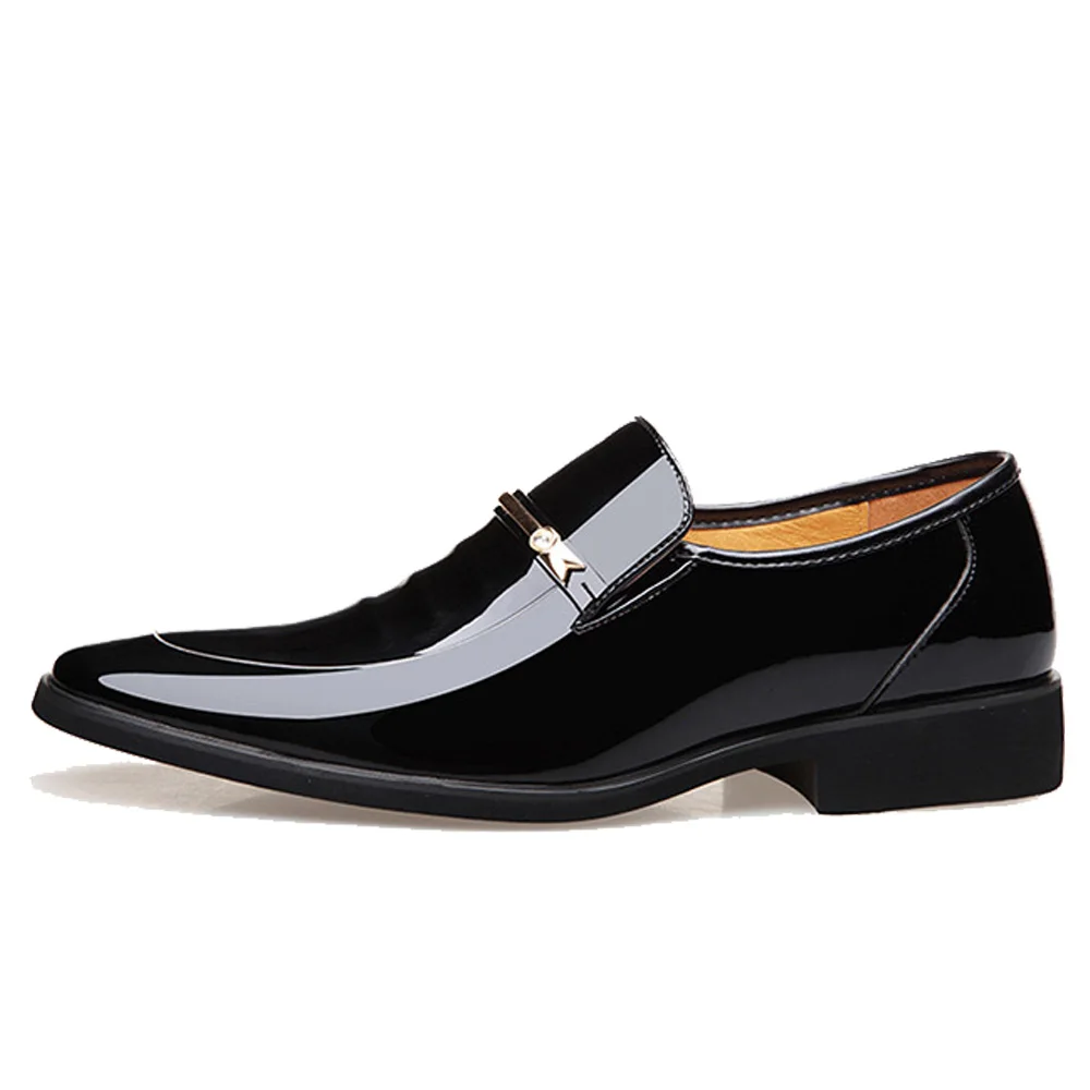 QFFAZ Men's Leather Shoes Genuine Wedding Pary Men Fashion Patent Dress Oxford | Обувь