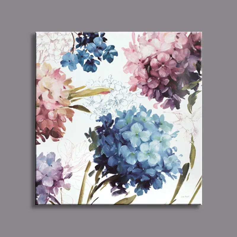 Retro Fashion 2pcs flower house ornaments children living room Decoration Canvas Painting on wall Hanging home decor unframed | Дом и сад