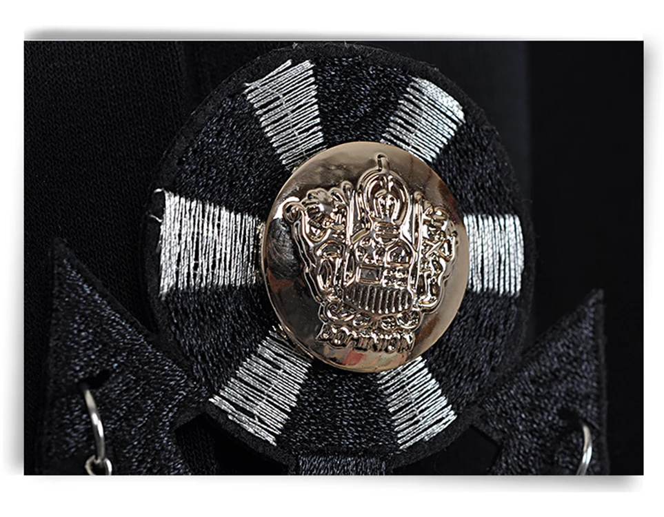 2017 не мейнстрим поддельные две части ворсовый воротник известный бренд футболка