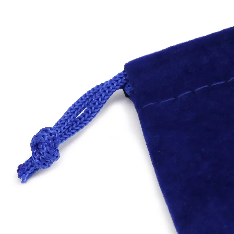 50pcs Cotton Bags Line Drawstring Pouches Candy Favor Holder Rings Bracelet Jewelry Party Gifts Blue Bag 6.8x8.7cm R5GFD | Украшения и