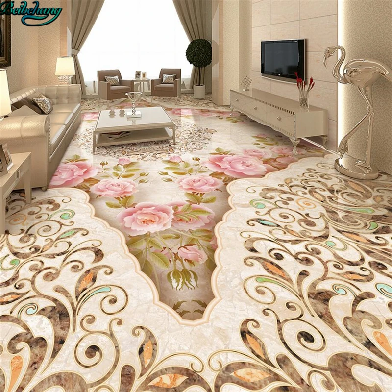 Большой заказ камень узор паркет Мраморная текстурная напольная плитка 3D