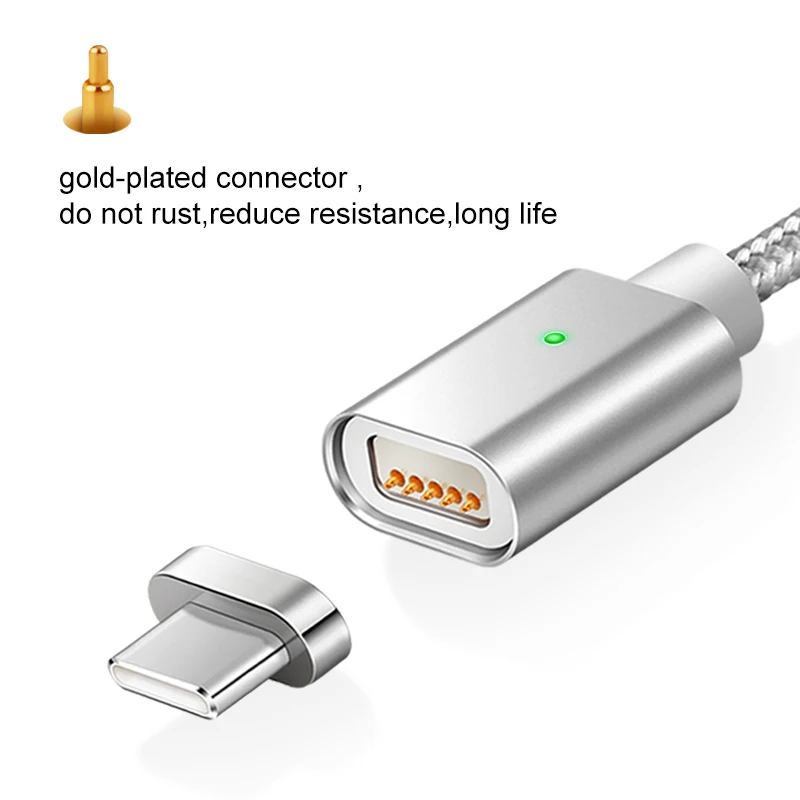 Elough E04 Магнитный кабель usb type C для samsung galaxy s8 note8 plus, быстрое зарядное устройство для мобильного телефона, магнитный кабель USB type-c для зарядки