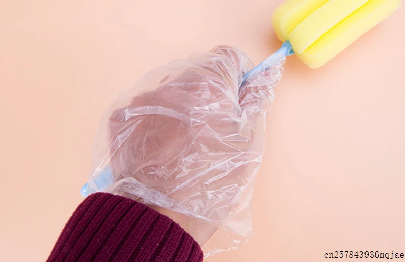 Одноразовые перчатки одноразовые пластиковые аксессуары для барбекю прозрачные