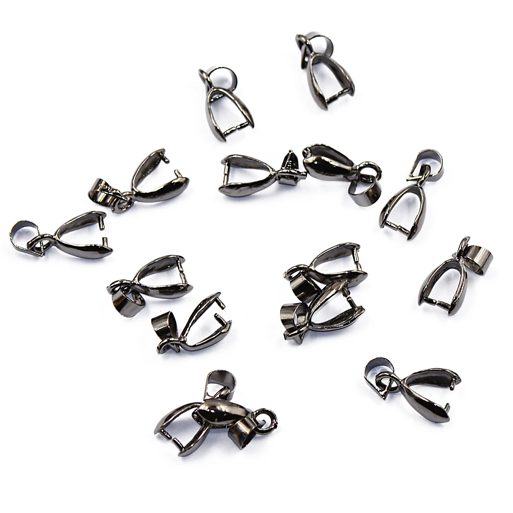 

Phenovo 20 шт застежка Зажимная подвеска-Бейл соединитель ювелирные изделия комплектующие для изготовления кулонов