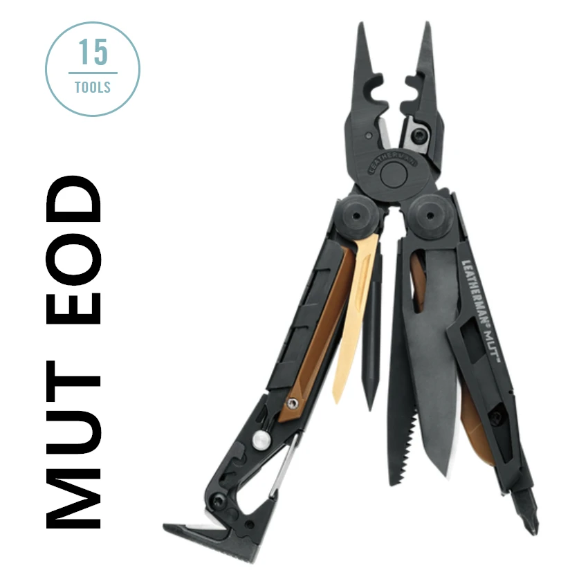 MUT EOD Мультитул LEATHERMAN-MUT/EOD с огнестрельным и EOD инструментами для техников, черный/серебристый с оболочкой MOLLE - Цвет: MUT EOD