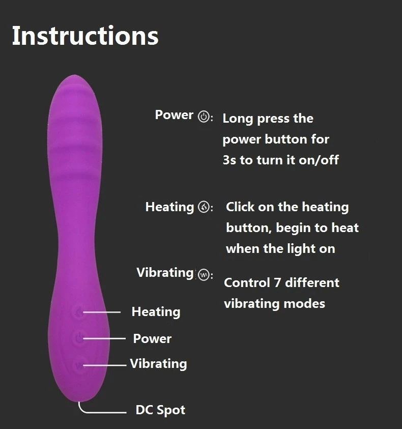 Секс магазин Отопление G spot Вибратор Стимулятор клитора массажный фаллоимитатор