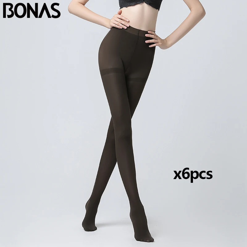 coffeex6 BONAS женские теплые сексуальные 200D леггинсы размер плюс фитнес мягкие 100 кг Shein для женщин бархатные леггинсы осень весна леггинсы для девочек - Цвет: coffeex6