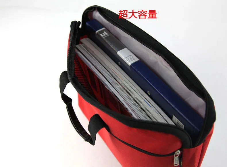 3 разных стиля красный/синий/черный/коричневый A4 портфель сумка для офиса мужчин