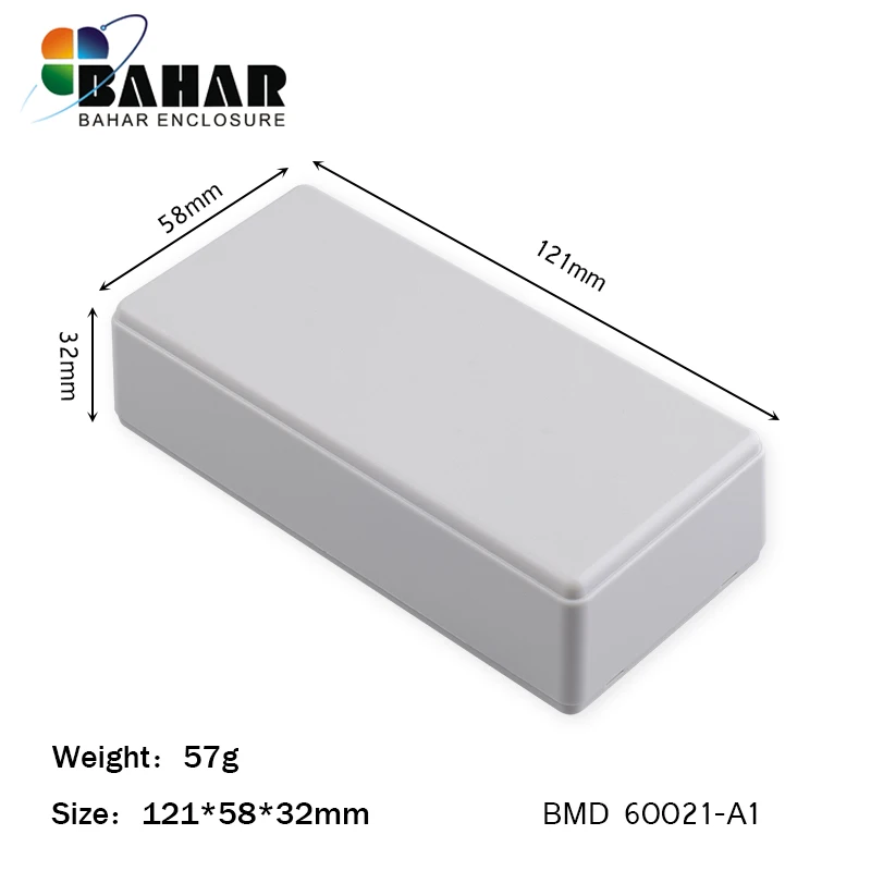 BMD60021-A1 121*58*32 мм маленькая пластиковая коробка diy пластиковая электронная коробка abs распределительная коробка корпус на заказ электрическая распределительная коробка - Цвет: BMD60021-A1