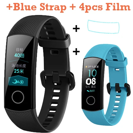 Package 6 Смарт-браслет huawei Honor Band 4, цветной фитнес-браслет Amoled, Смарт-часы, браслет с сенсорной панелью, пульсометр, Кнопка сна - Цвет: Package 6