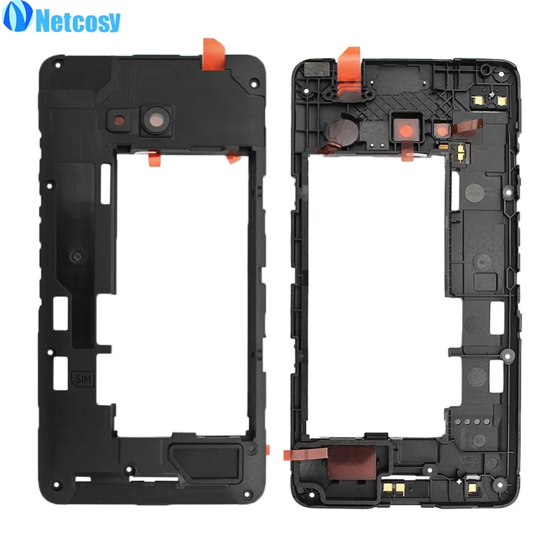 Netcosy для Nokia microsoft Lumia 640 средняя пластина черный ободок средней рамки корпуса Замена для microsoft Lumia 640