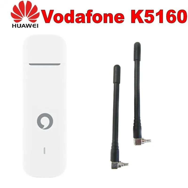 Разблокированный Huawei Vodafone K5160 с антенной 4G LTE Dongle мобильный широкополосный USB Modems