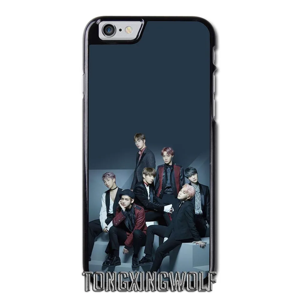 Bangtan мальчики БТС корейской чехол для samsung Примечание 2 3 S4 S5 мини S6 S7 край S8 S9 iPhone 4 4S