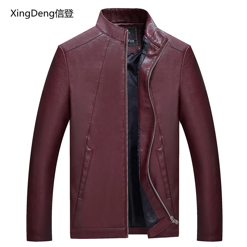 Мужская мотоциклетная куртка XingDeng однотонная деловая Повседневная бомбер 80s