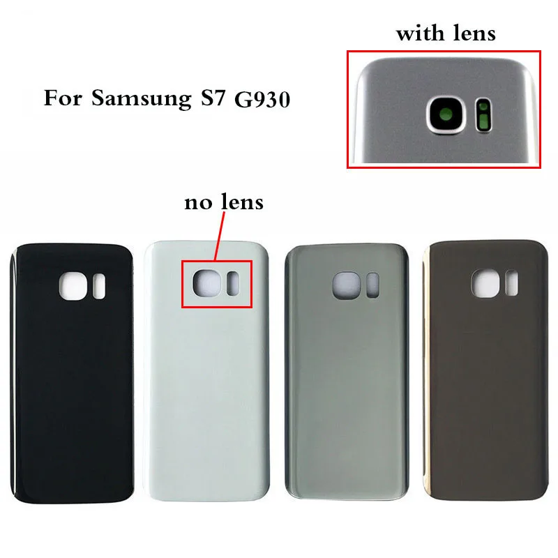 Задняя крышка для SAMSUNG Galaxy S7 G930F стеклянная аккумулятора Корпус задней двери с