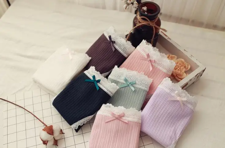 100% реальные фотографии M L XL эластичные однотонные хлопковые Симпатичные Трусики