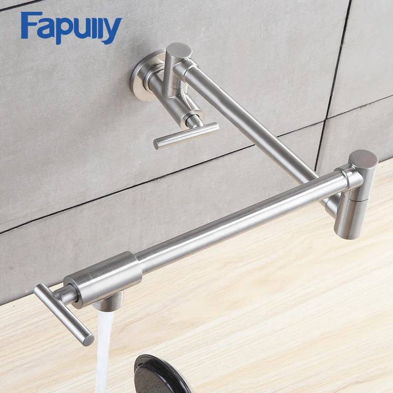 Кухонный кран Fapuly настенный с наполнителем для кастрюль смеситель двойным