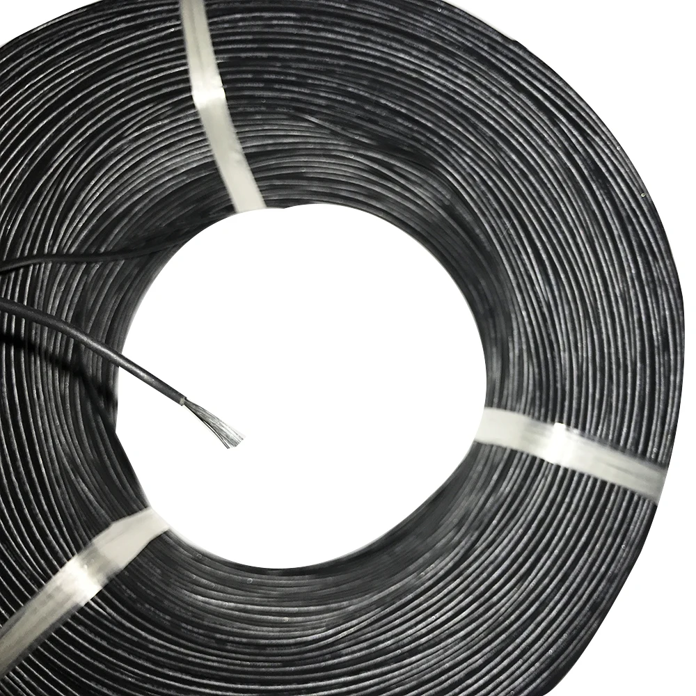 Луженая медная силиконовая Проволока UL 3239 22awg изолированный провод черный
