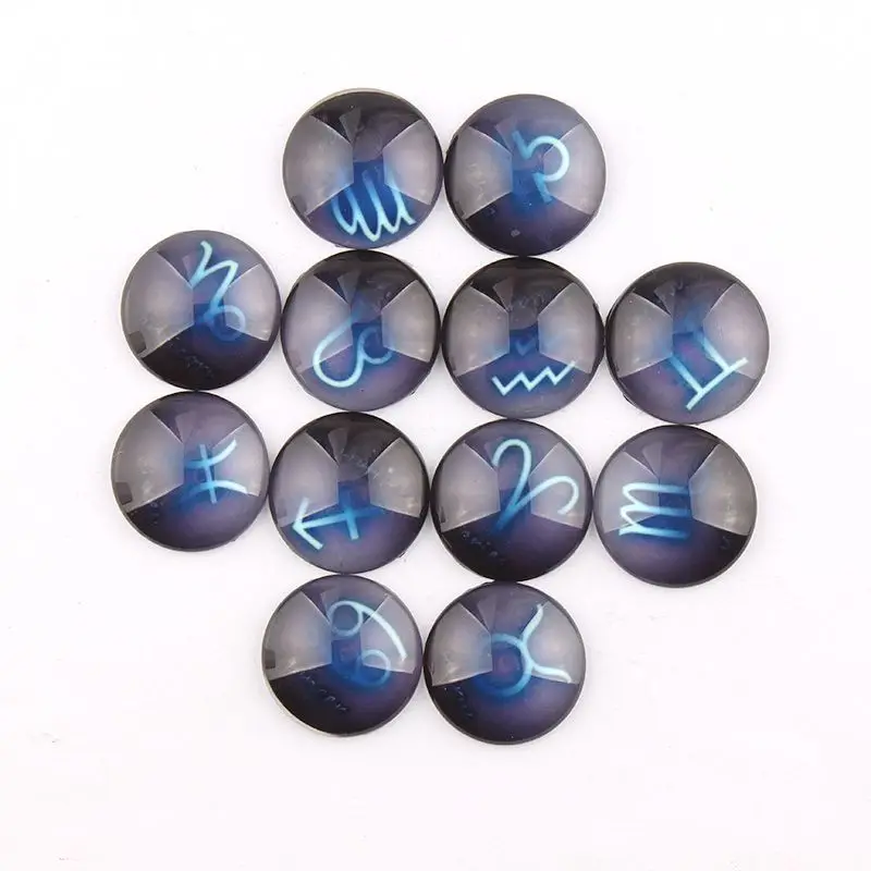 Стеклянные Подвески ручной работы 6 размеров 12 созвездий|pendant setting|cabochon domecameo cabochon