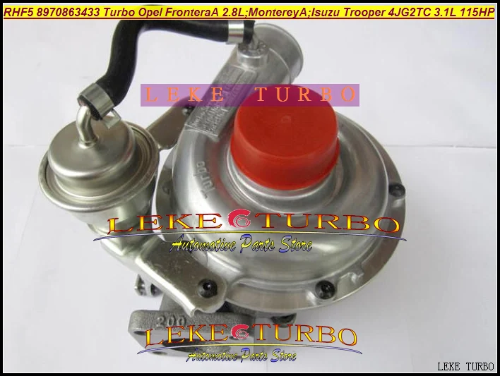 Бесплатная доставка RHF5 8970863433 VB430023 8970863435 турбо для OPEL frona 2.8L Monterey A 3.1TD ISUZU Trooper 4JG2TC