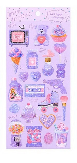 Каваи Bling Bullet Journal милые дневники наклейки девушка DIY Скрапбукинг японские канцелярские украшения материал Escolar - Цвет: B
