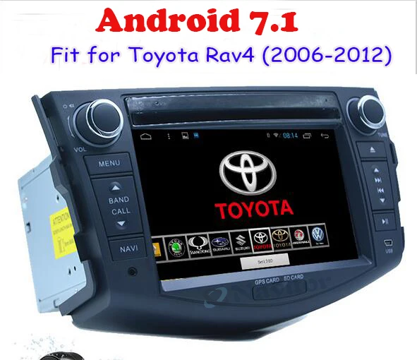 Android 7 1 8 ядер 4G RAM автомобильный DVD GPS для Toyota RAV4 RAV 4 2006 2007 2008 2009 2012 WIFI Авторадио