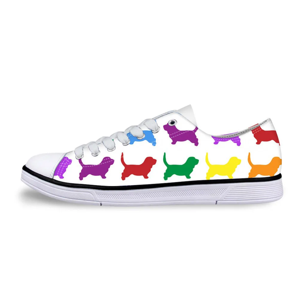 2021 Bulldog Printing Fashion Design Women Canvas Vulcanize Shoes Classic Low Style Leisure Dog Pattern Woman Shoe | Обувь