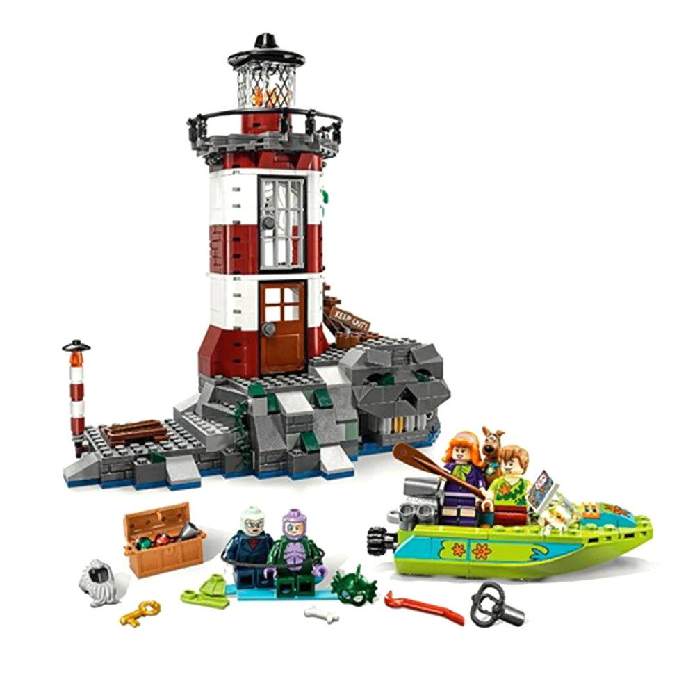 Fit Scooby Doo 75903 набор маяков с привидениями, Мини фигурки собаки, Бела 10431, обучающая модель, строительные блоки, игрушки для детей, подарок