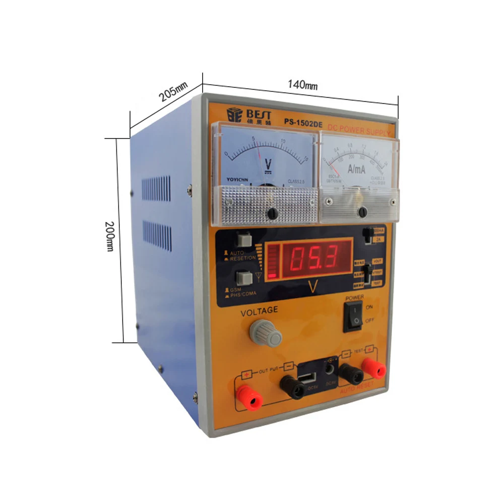 Лучший 1502DE15V2A Регулируемый источник питания Мобильный телефон обслуживание