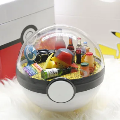 DIY Sey B PokeBall Monster Pet pokebolas Pikachu Eevee Bulbasaur Charizard Squirtle DIY светодиодный фигурка на день рождения, рождественские игрушки для подарка - Цвет: DIY Sey B