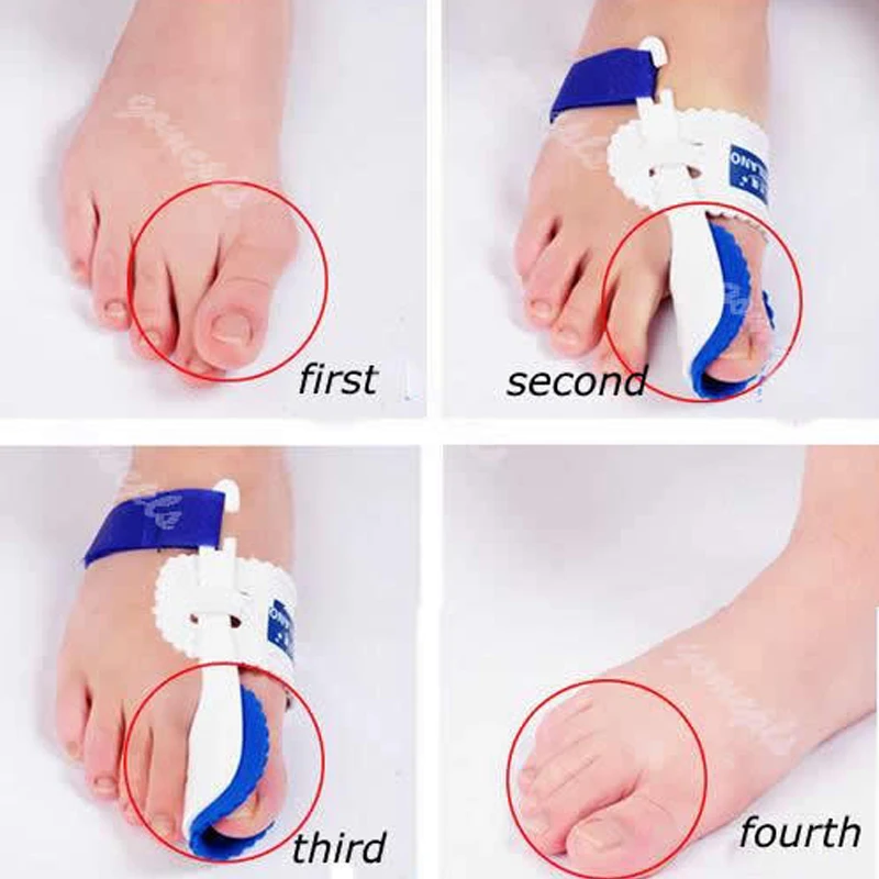 1 пара коррекция большого пальца ноги уход за ногами ночная шина выпрямитель