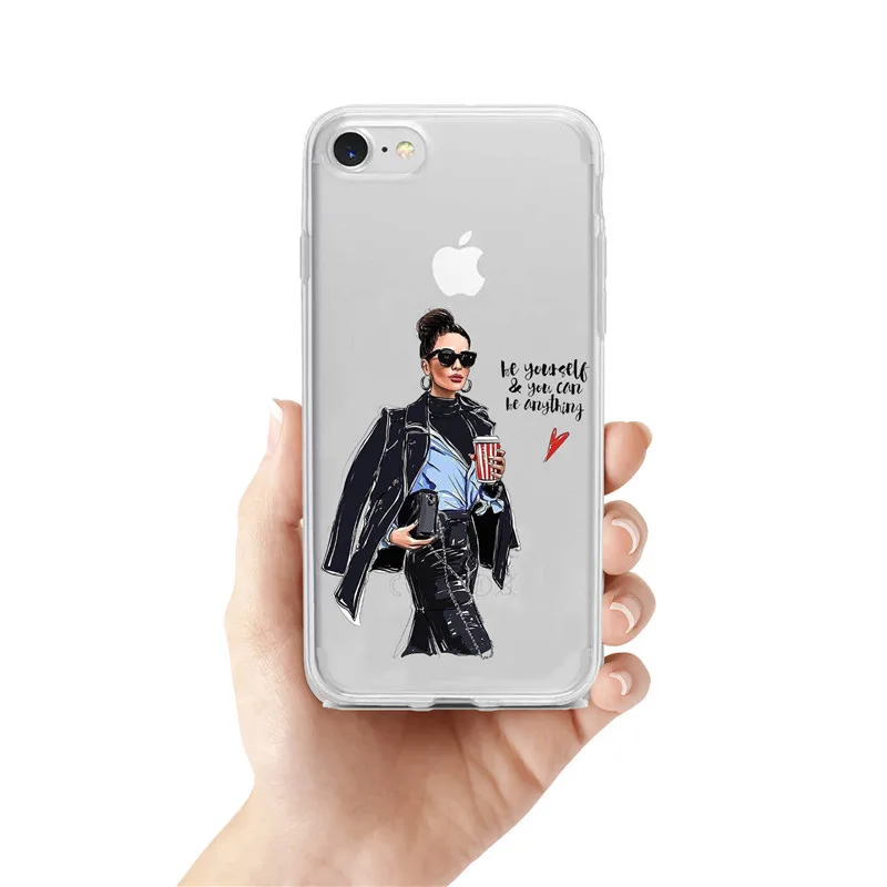 VOGUE lady viagem Casos de Telefone para o iphone11 11PRO 11PROMAX X XR XMax 5 6 7 8 8Plus чехол для корпуса - Цвет: TPU