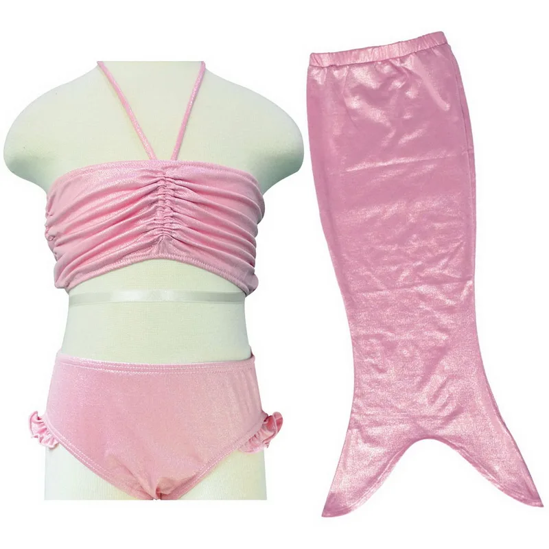 BAOHULU/костюм Русалочки для девочек детский купальник с хвостом маленьких яркое