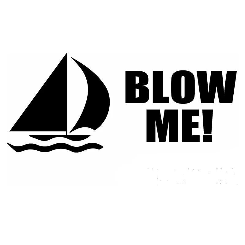Виниловая наклейка на ноутбук с изображением Лодки Me Blow | Автомобили и мотоциклы