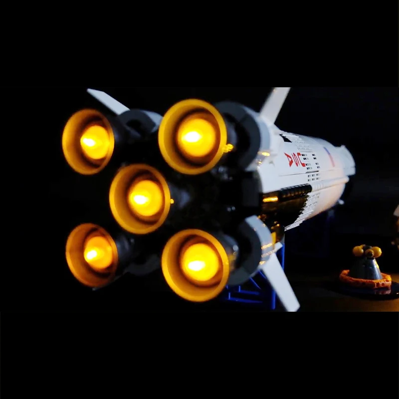 Светодиодный светильник для лего 21309 креативный Apollo Saturn V строительные блоки