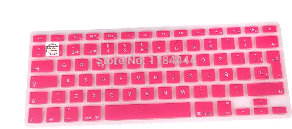 Европейская испанская буква клавиатура Обложка пленка для Macbook Pro Retina 13 15