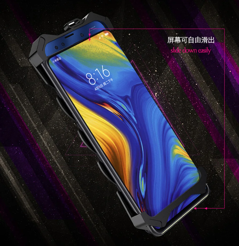 6,39 ''ZIMON Роскошные Алюминий Тела Металлическая крышка Fundas для Xiaomi mi x 3 mi x3 случае Coque задняя крышка корпуса противоударный телефон случаев