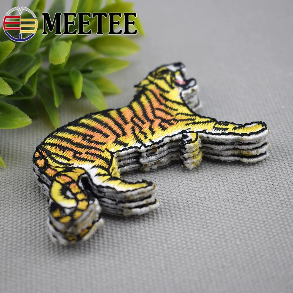 6 5*4 см вышитые патчи животных модная одежда вниз чтобы патч отверстие знак