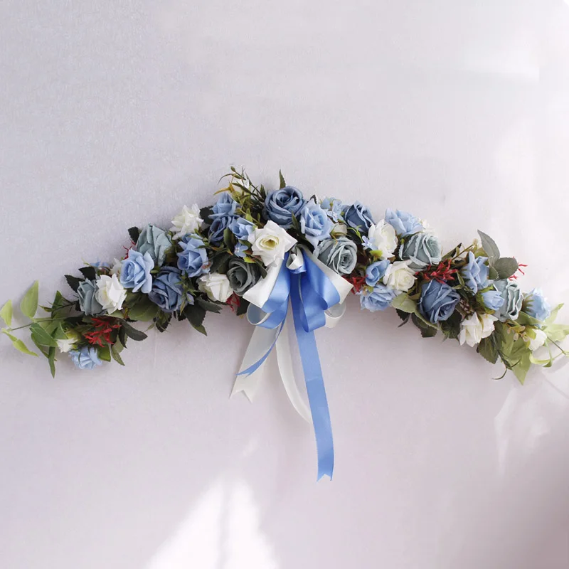 Luxury Artificial Flower Wreath Lintel Rose Peony Door Decorative Garland For Wedding Home Party Christmas Birthday Decor Floral | Дом и сад