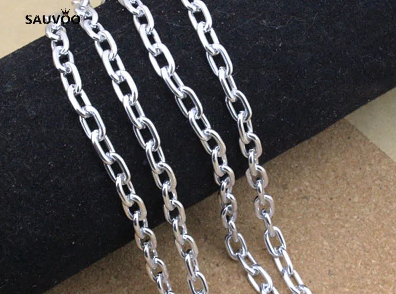 SAUVOO 5 м/лот серебряное золото цвет алюминий оптом звено Роло цепь 5*8*1 мм для DIY