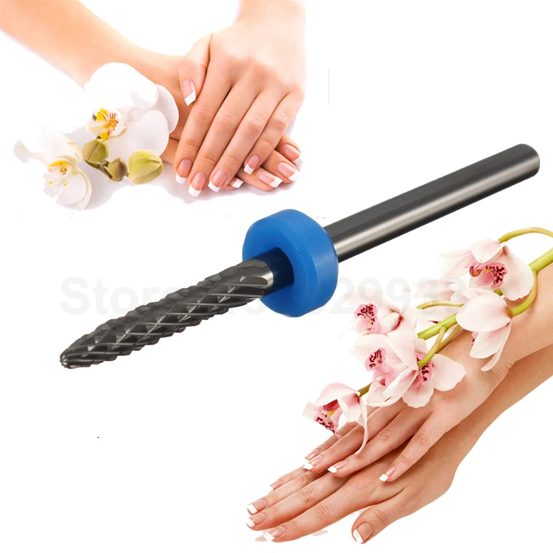 Bits de pé de Cerâmica Máquina de Perfuração Tamanho Prego Broca Cerâmica Beleza Cuidados Arquivo Nail Art Manicure Pedicure Salon Elétrica Ferramenta 1 x m